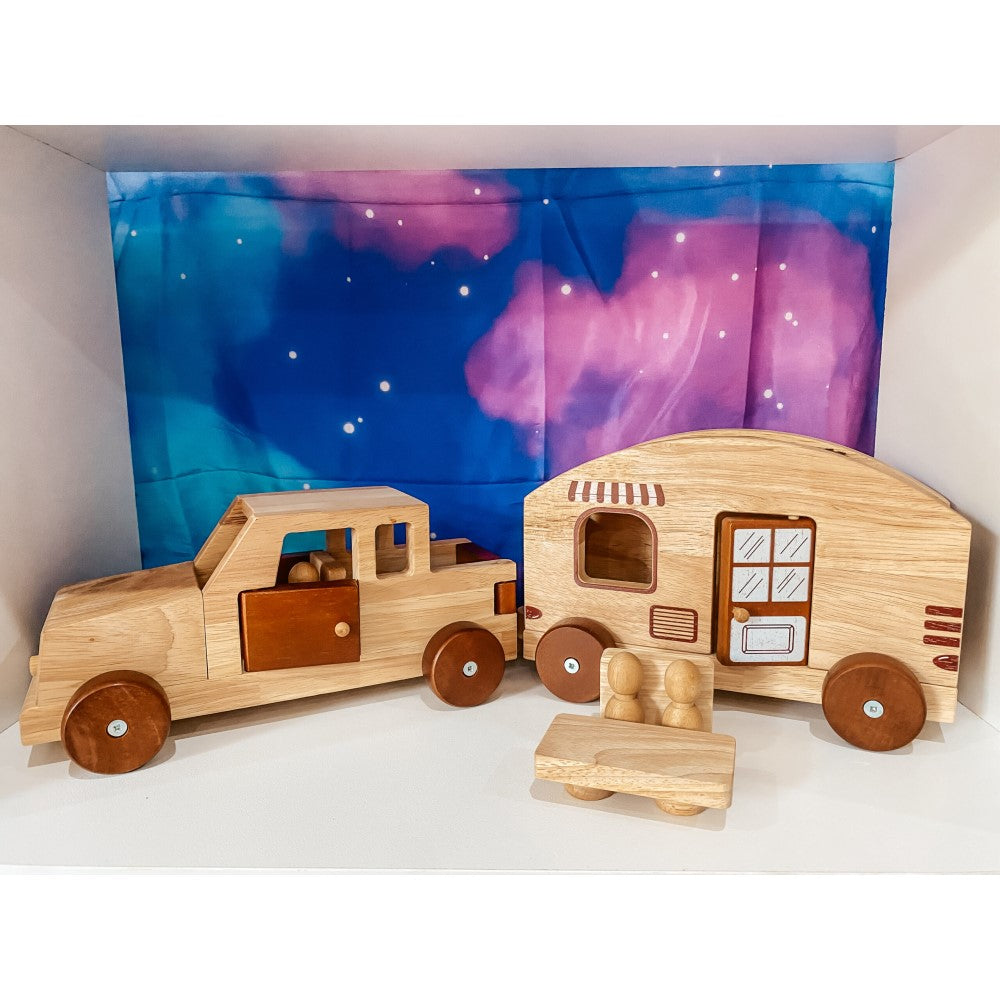 Playtime Wooden Miniature Camper Van