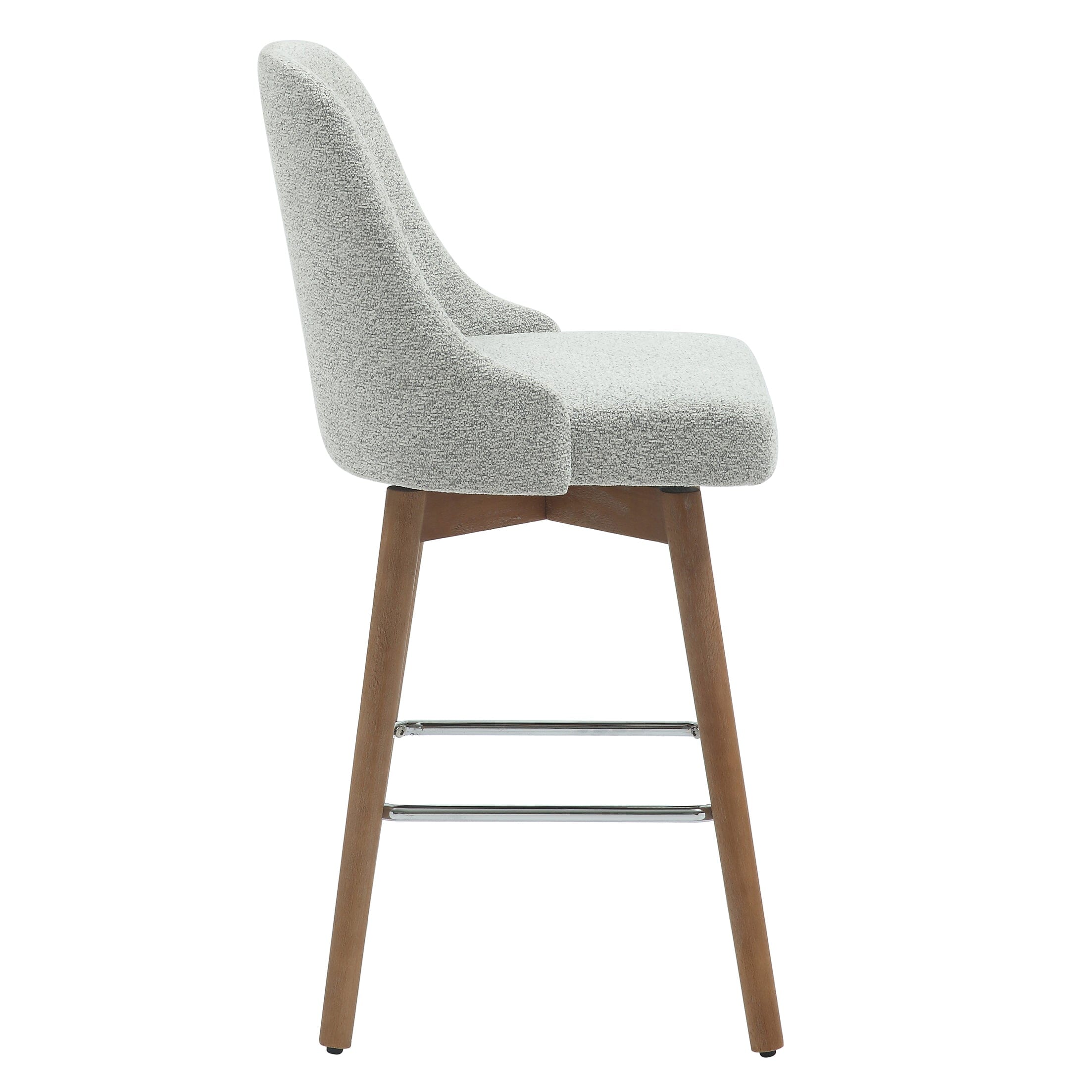 Plush Upholstered Kitchen High Barstool