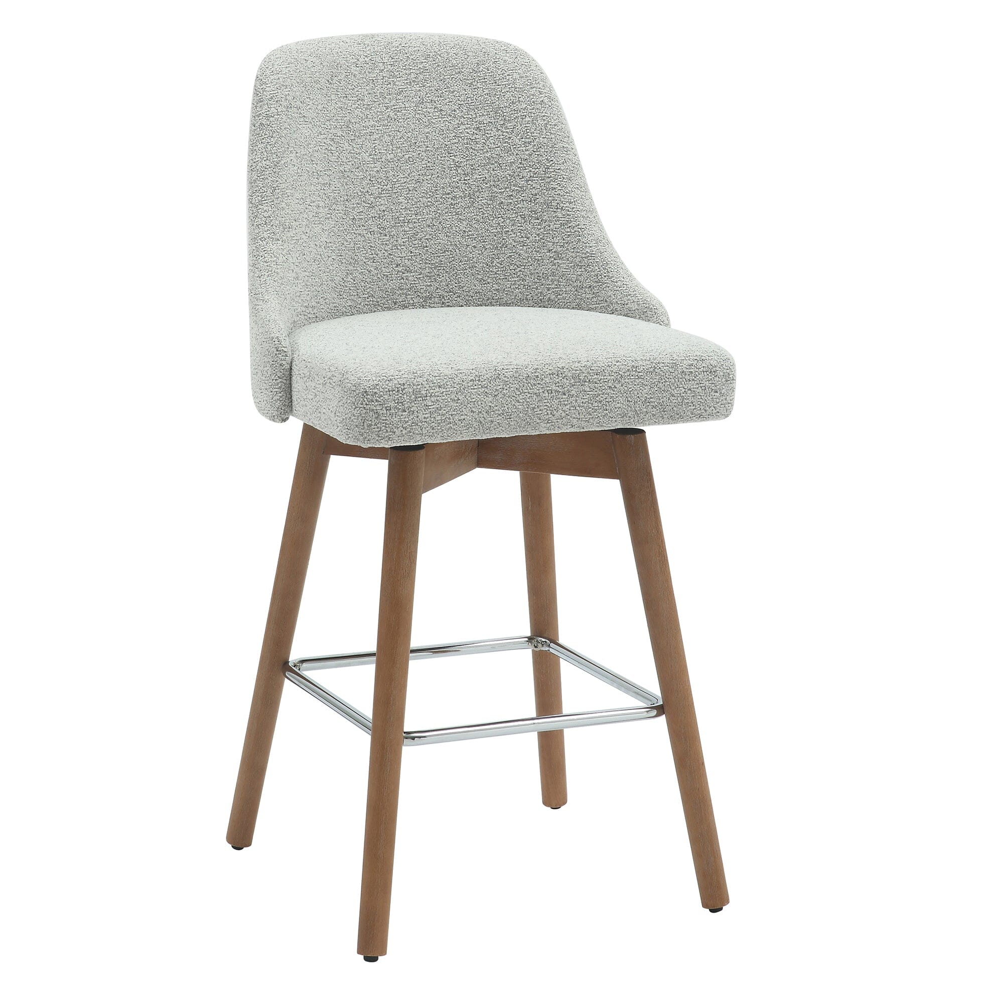 Plush Upholstered Kitchen High Barstool