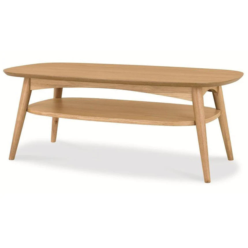 Polished Eco-Friendly Wooden Coffee Table 109cms