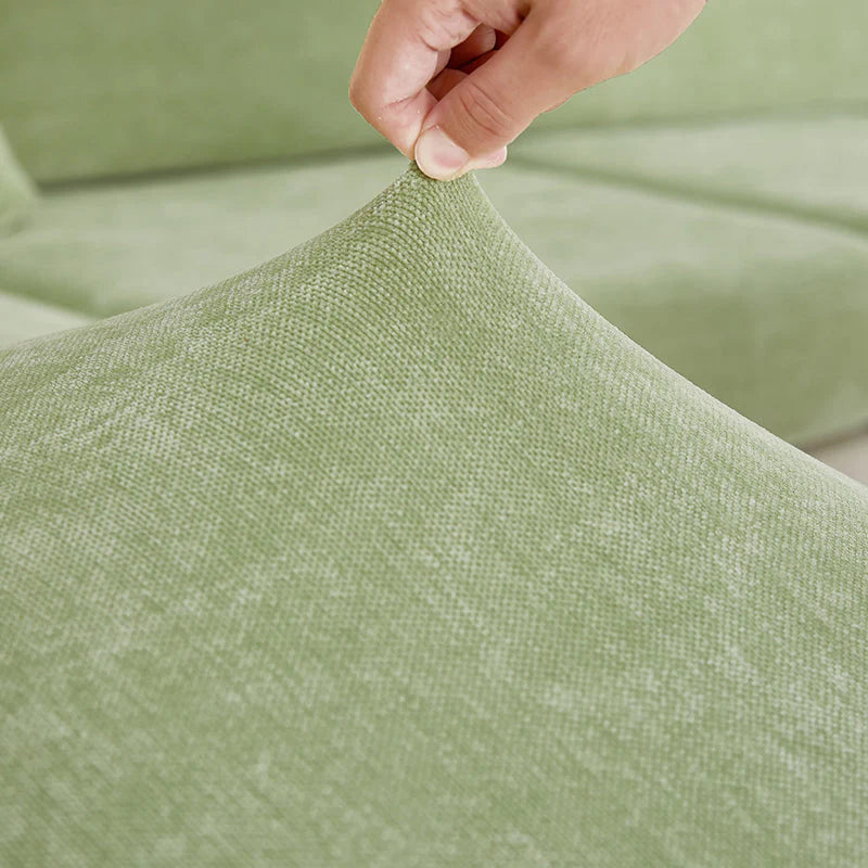 Polyester Chenille Thick Stretchable Cushion - Mint Green - 45 x 45cms