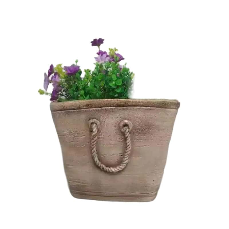 Polyresin Handbag Planter with Hole Plug