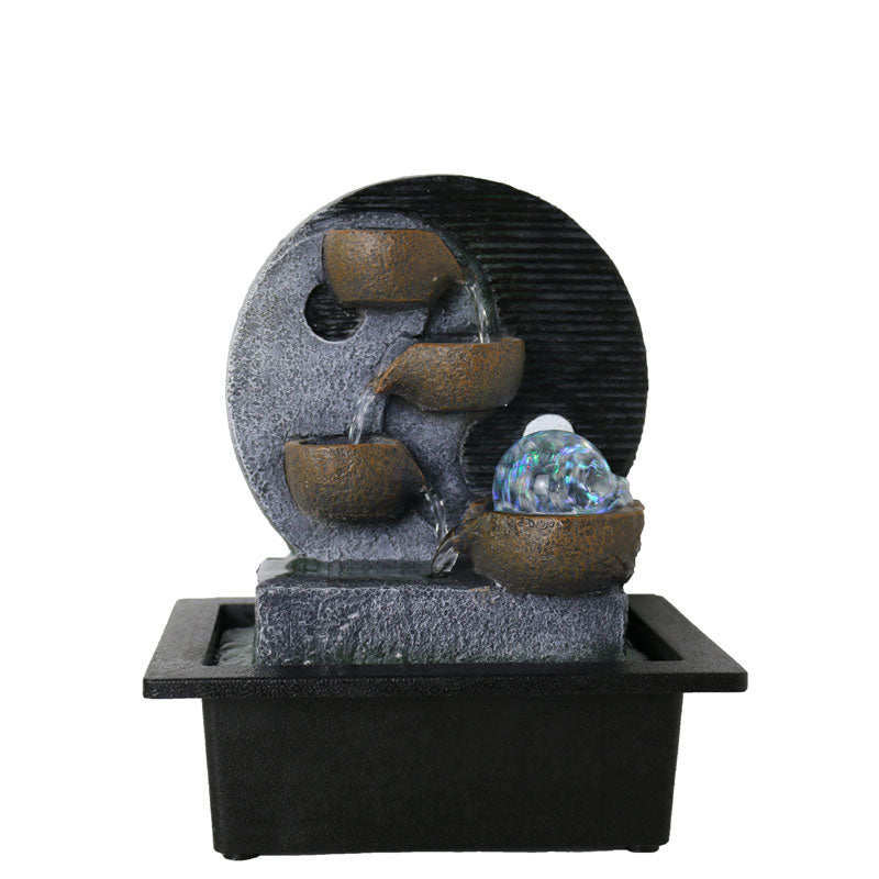 Pottery Yin Yang Indoor Water Fountain