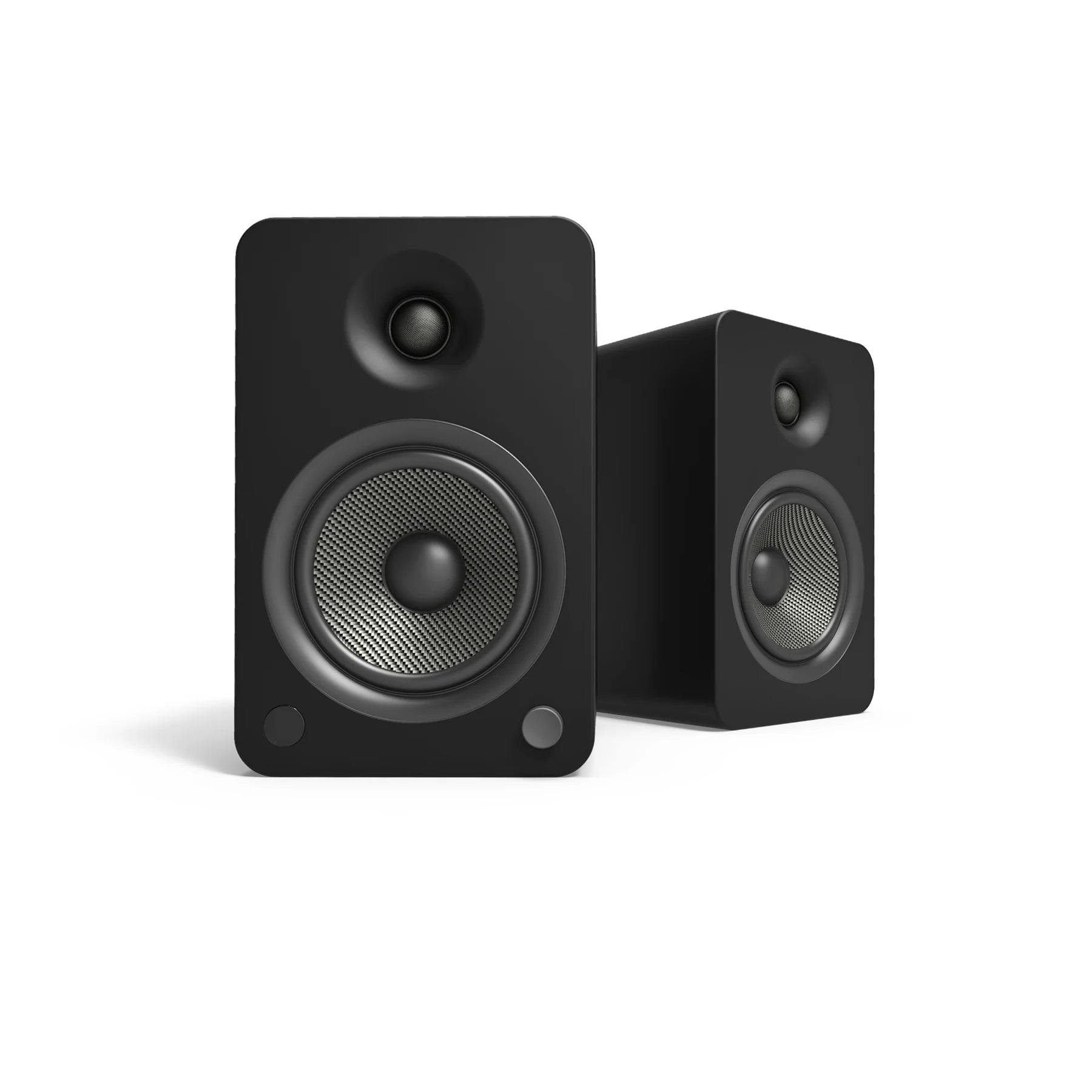 Powered Bookshelf Speakers Bluetooth Black - 15.24cms