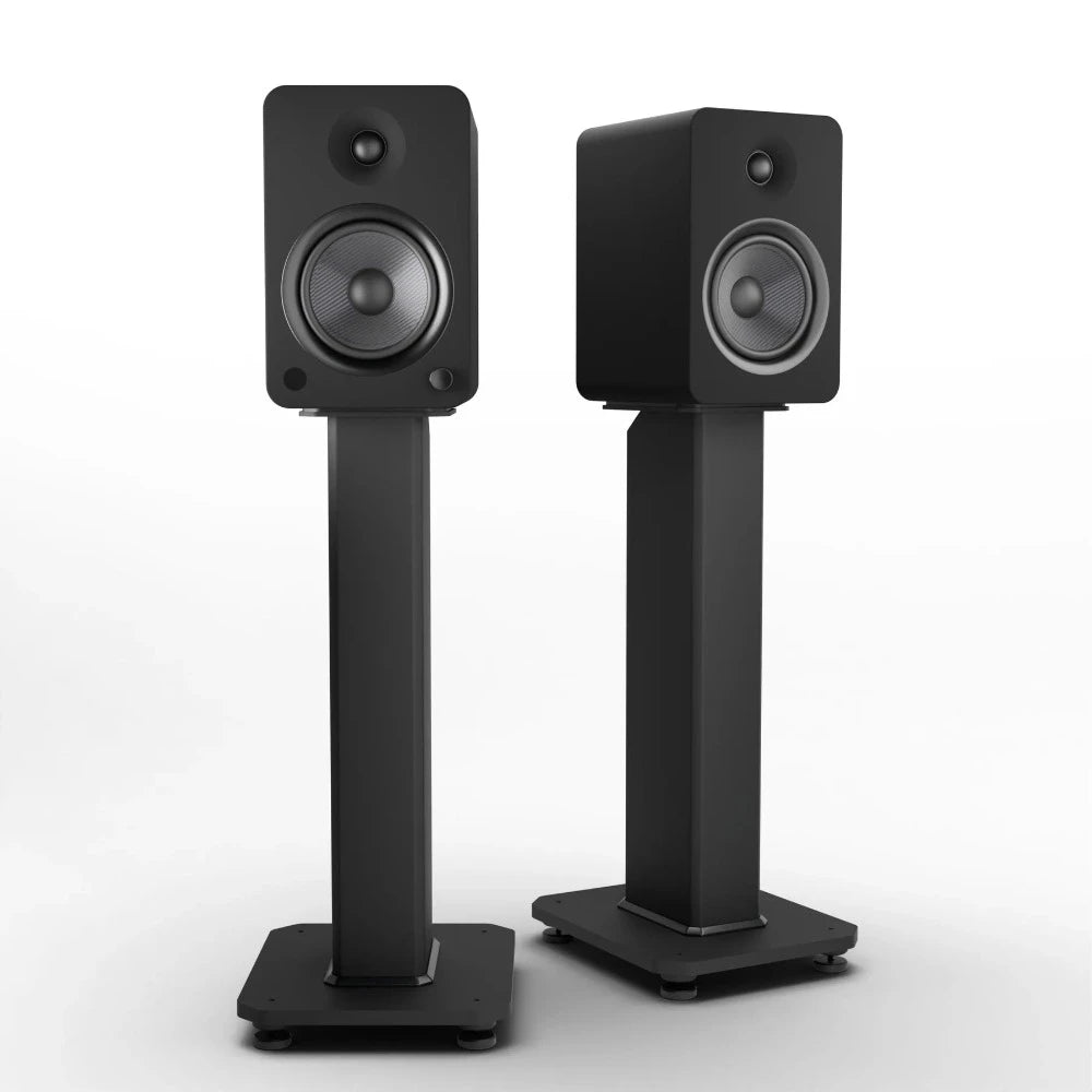 Powered Bookshelf Speakers Bluetooth Black - 55.88cms