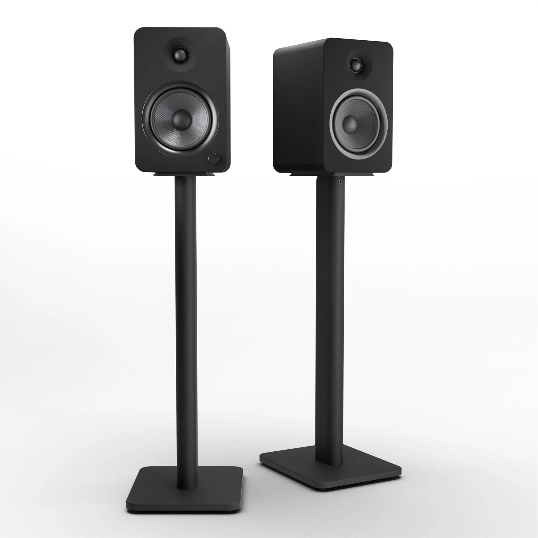 Powered Bookshelf Speakers Bluetooth Black - 66.04cms