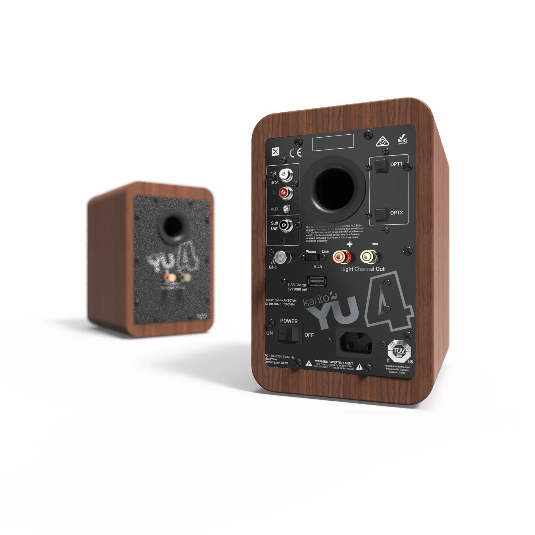 Timeless Bookshelf Speakers with Bluetooth - Walnut