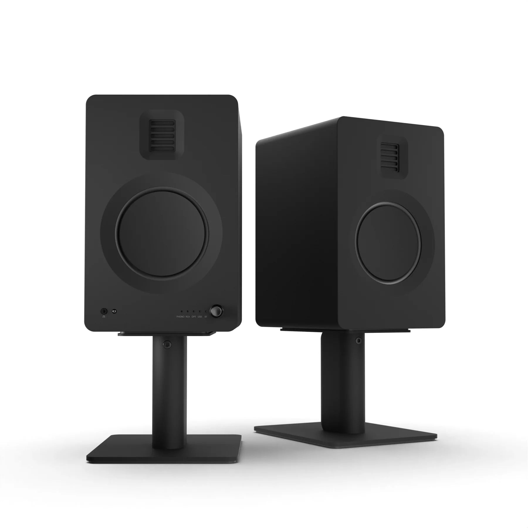 Powered Bookshelf Speakers with Stand - Pair