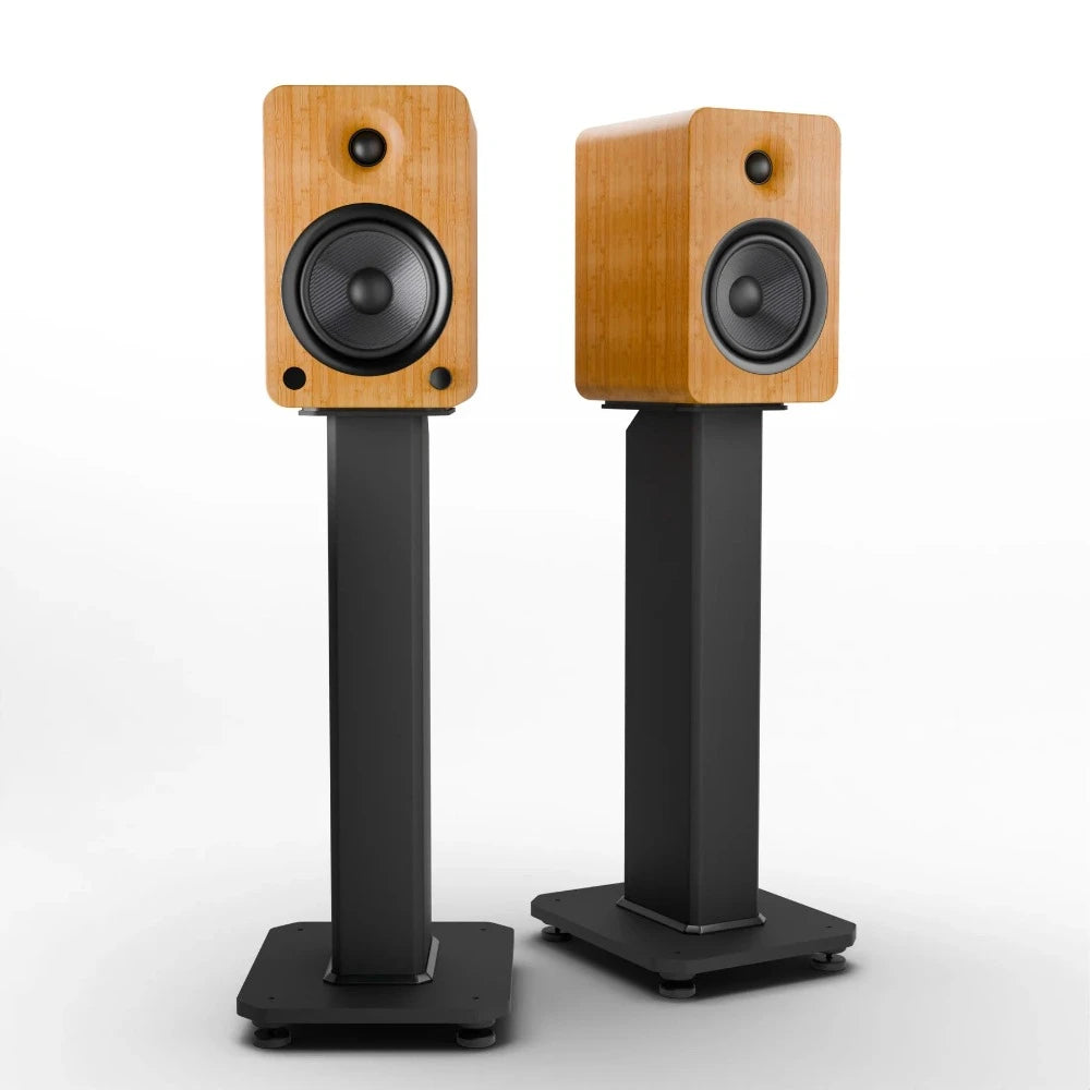 Powered Speakers Bluetooth with Stand Bamboo - 55.88cms