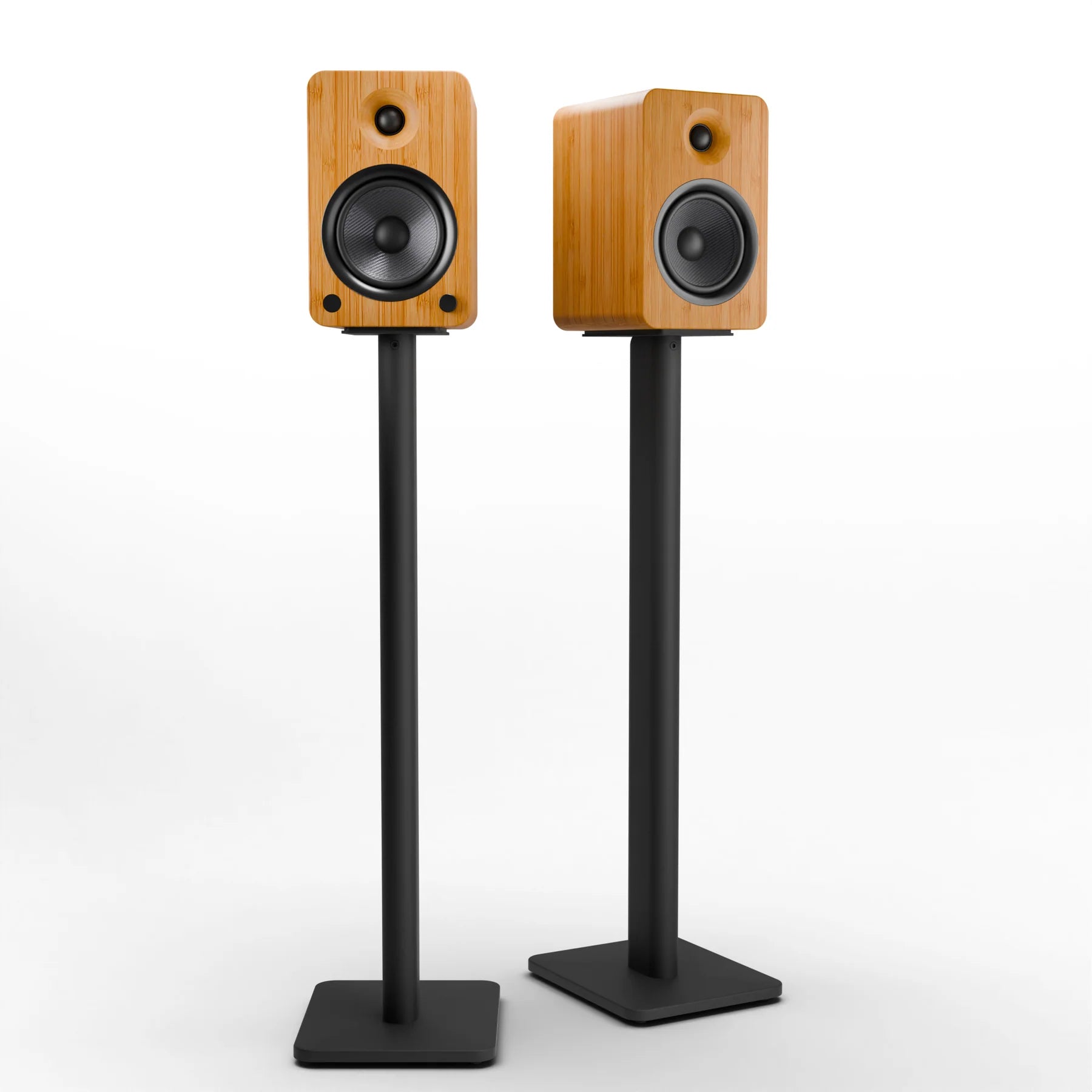 Powered Speakers Bluetooth with Stand Bamboo - 81.28cms