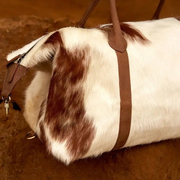 Prairie Cowhide Leather Travel Bag