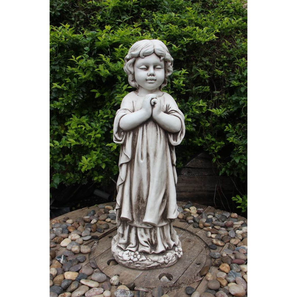 Praying Child Standing Garden Sculpture