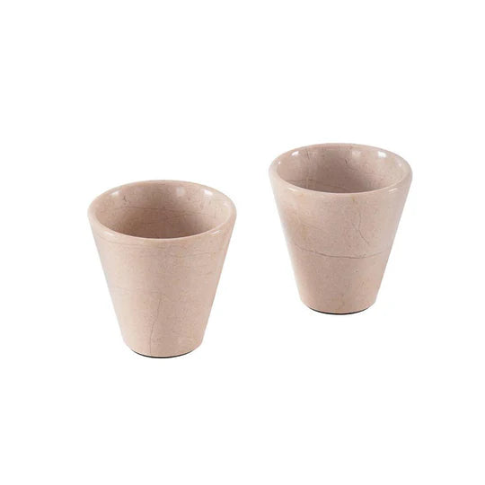 Premium Marble Tequila Shot Glasses - Beige