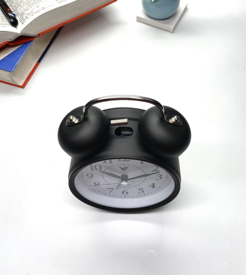 Premium Metal Twin Bells Alarm Clock - Available in 3 Colors