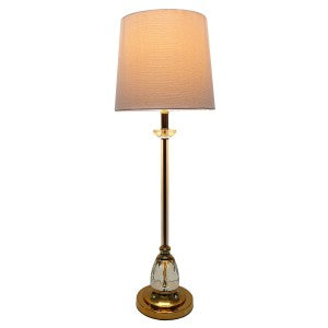 Premium Quality Classic Table Lamp with White Shade - 76.2cms