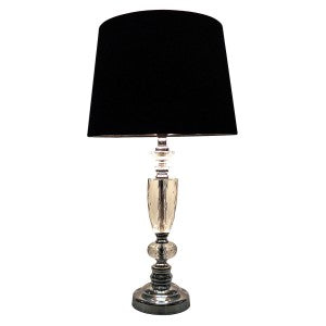 Premium Quality Crystal Table Lamp - Black Shade