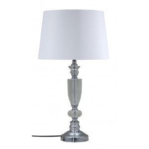 Premium Quality Crystal Table Lamp - White Shade