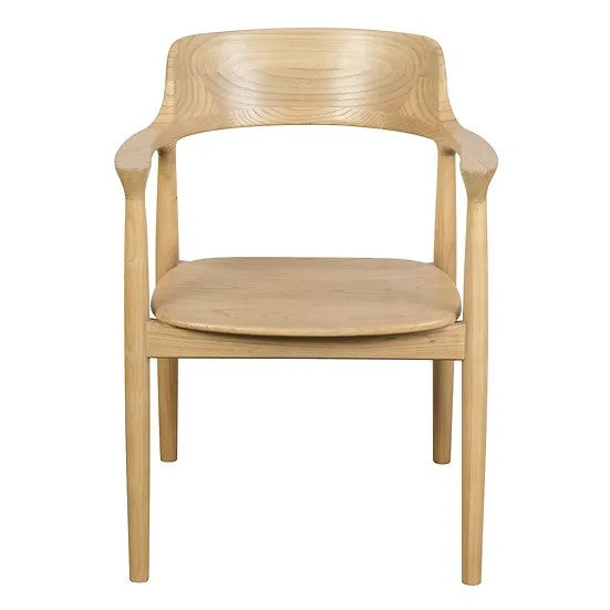 Premium Solid Wooden Armchair - Natural