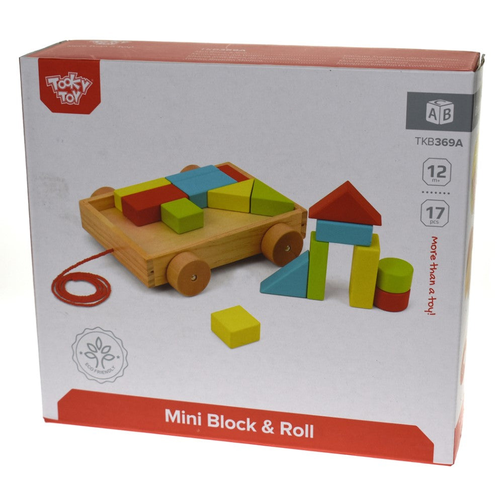 Pull Along Cart With Puzzle Blocks