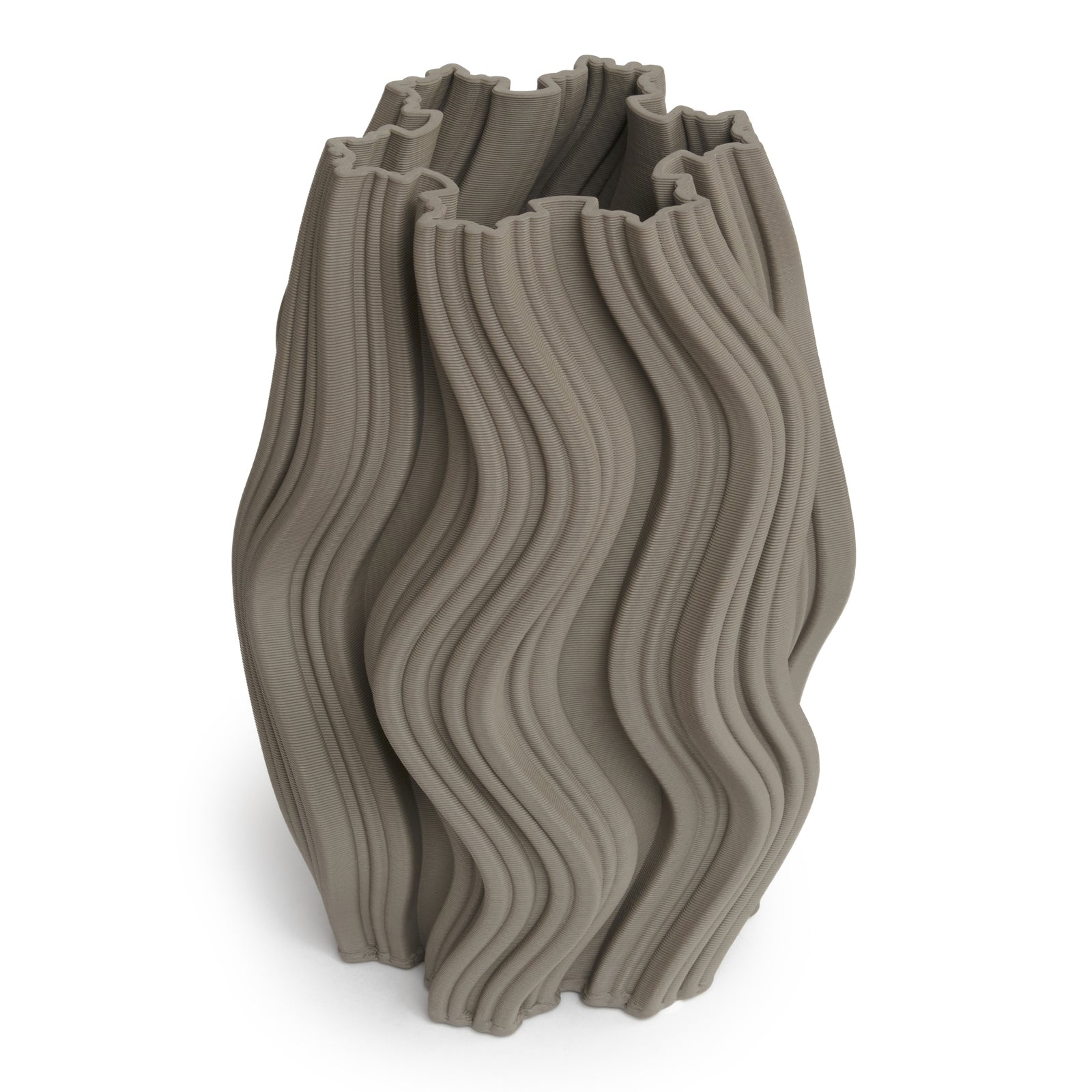 Pure Elegance Ceramic Vase  30cms - Tan