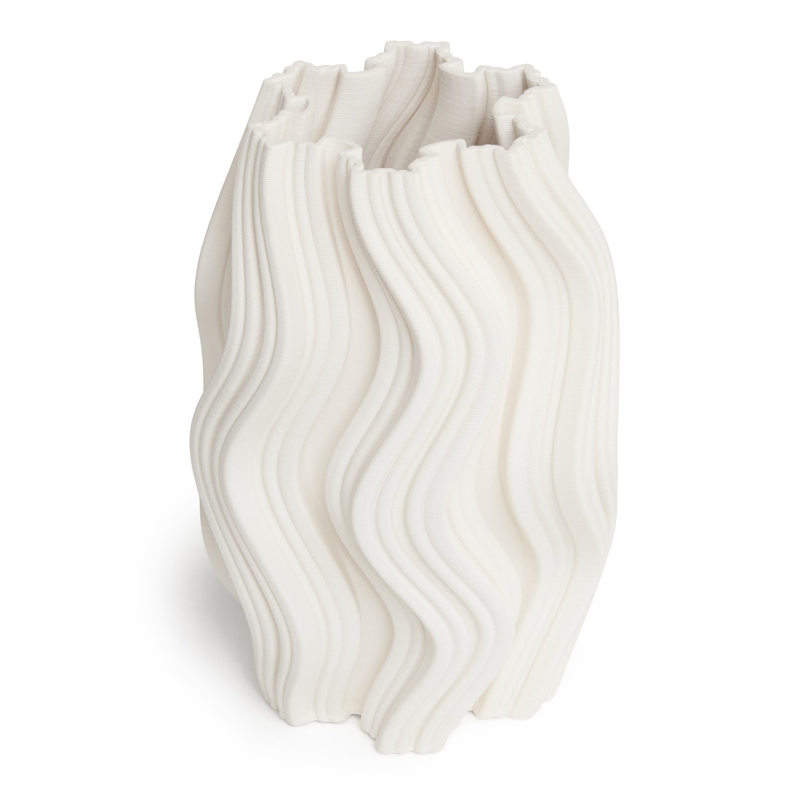 Pure Elegance Ceramic Vase  30cms - White