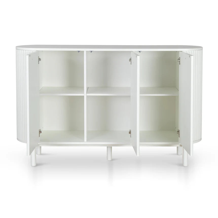 Pure Elegance Full White Sideboard Unit - 160cms