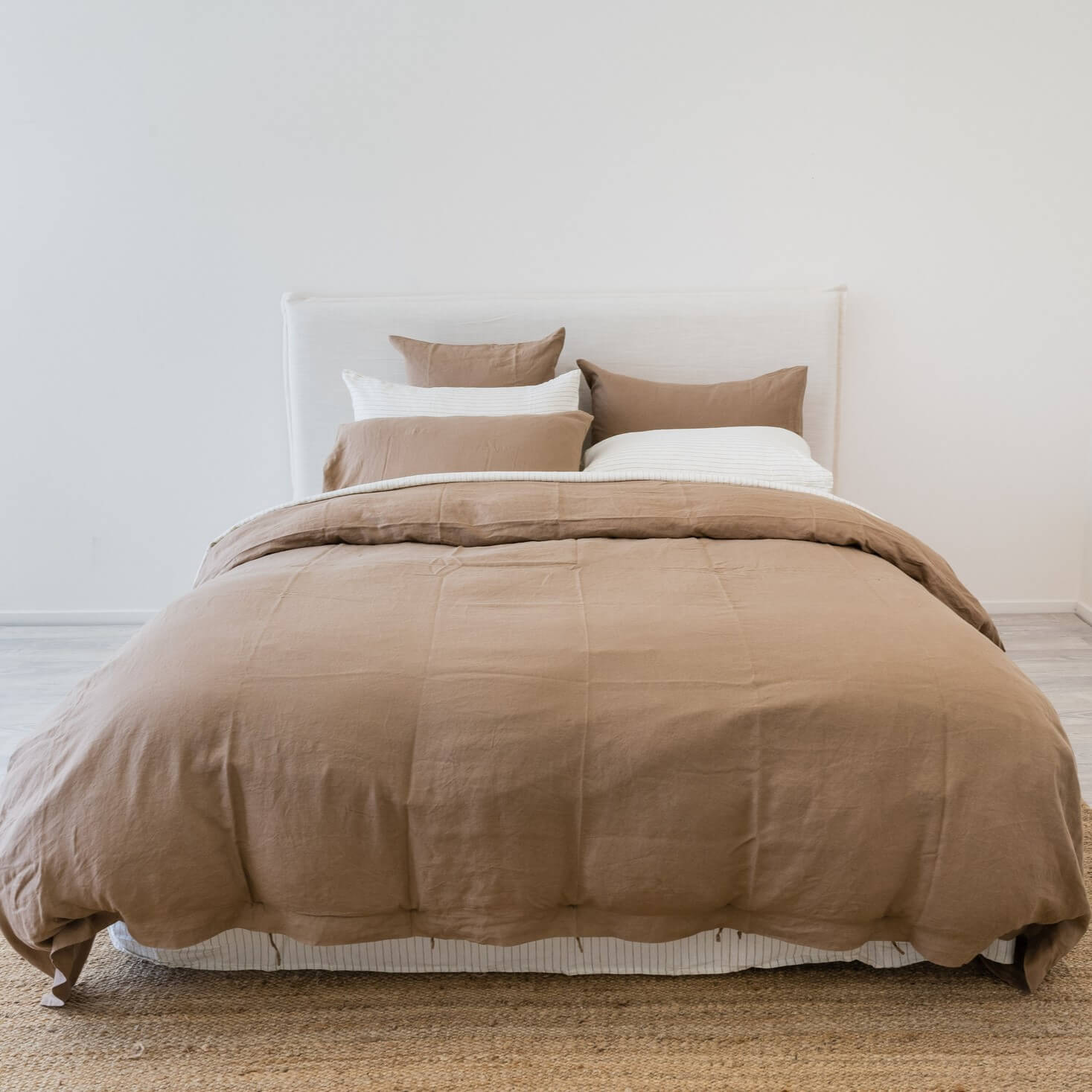 Pure Linen Luxury Doona - Chestnut (Available in 2 Sizes)