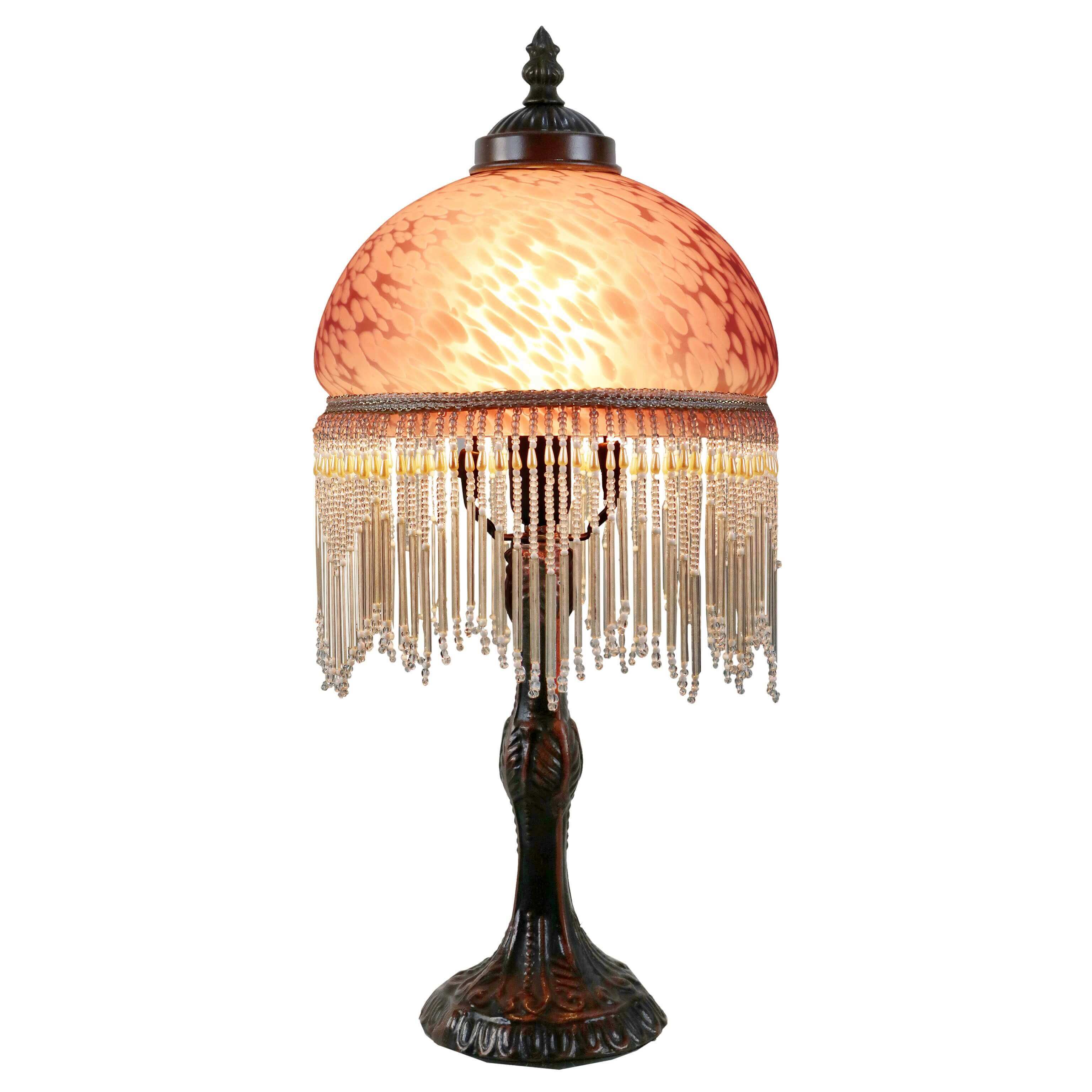 Victoria Beaded Glass Table Lamp (Available in 4 Colors)