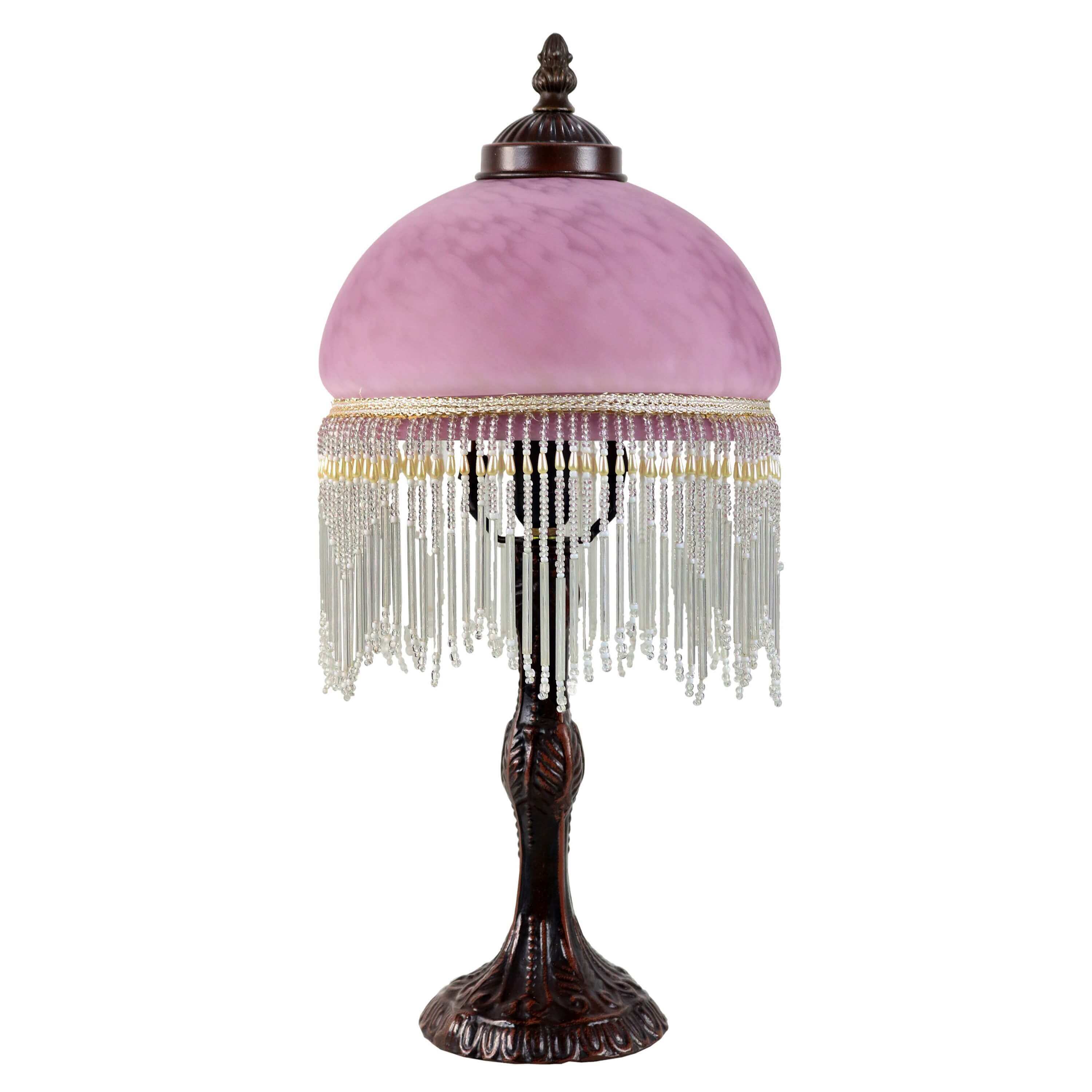 Victoria Beaded Glass Table Lamp (Available in 4 Colors)