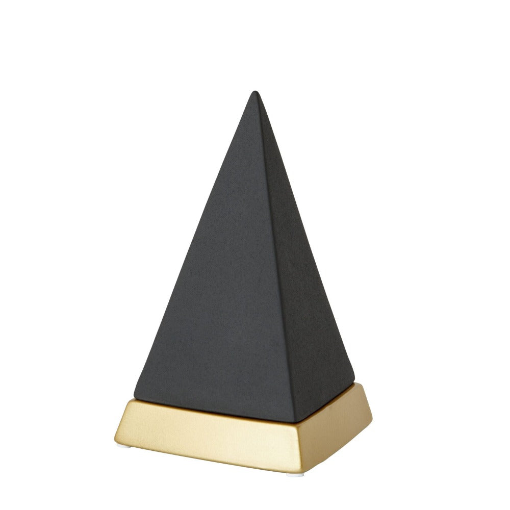 Pyramid Accent Trinket Box Black (Choose from 2 Sizes)