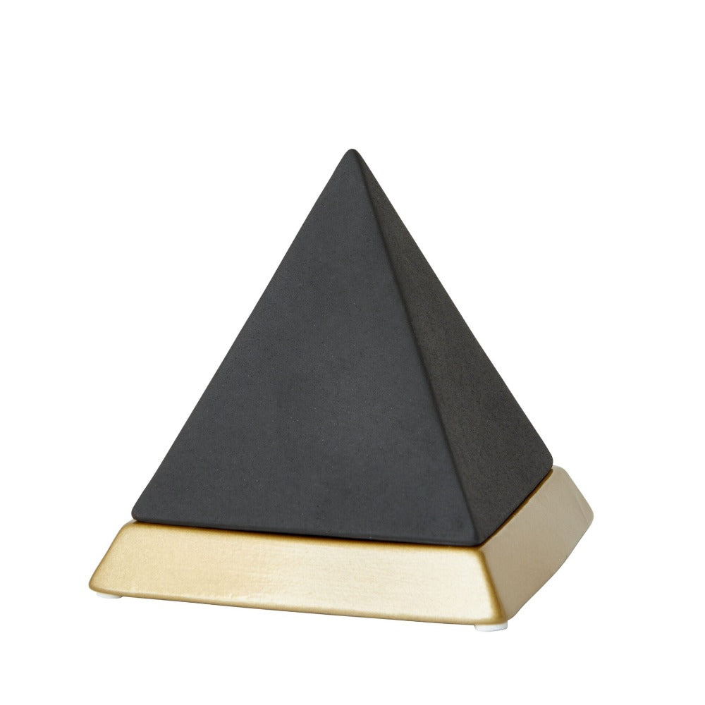 Pyramid Accent Trinket Box Black (Choose from 2 Sizes)