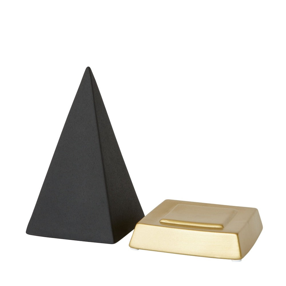 Pyramid Accent Trinket Box Black (Choose from 2 Sizes)