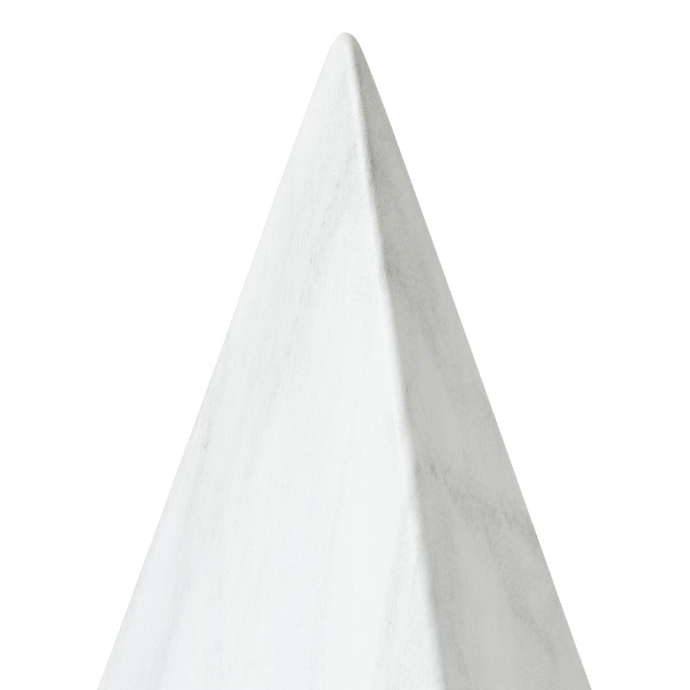 Pyramid Accent Trinket Box White (Choose from 2 Sizes)