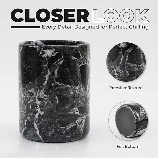 Quality Marble Wine Chiller - Black