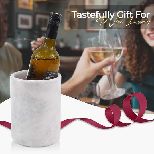 Quality Marble Wine Chiller - White