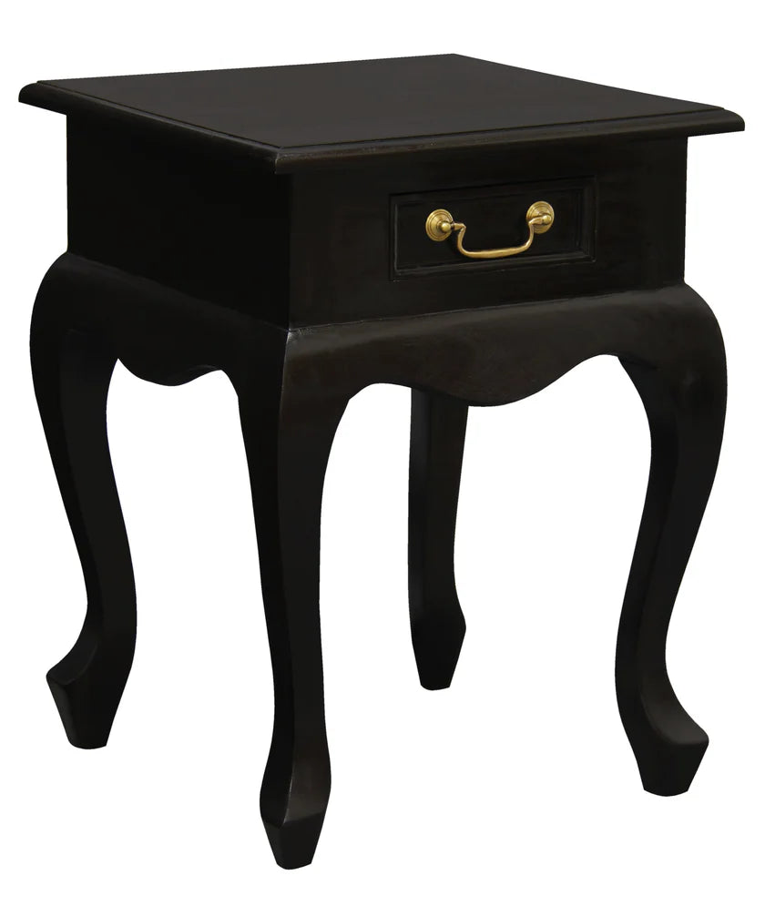 Queen Anne Classic 1-Drawer Lamp Table - 45cms