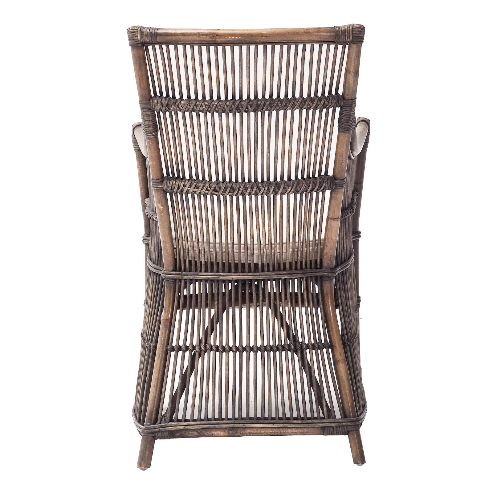 Queen Consort Woven Rattan Armchair Set of 2