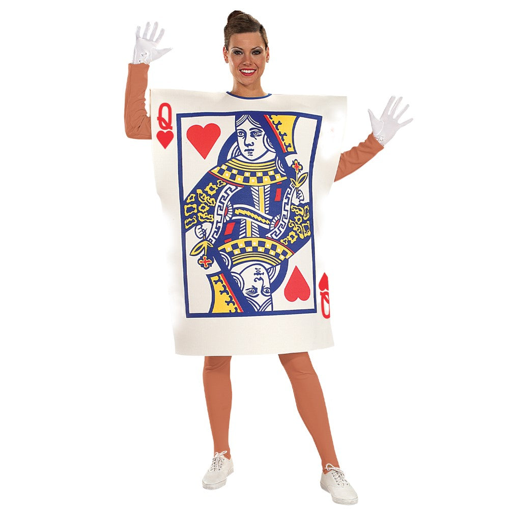 Queen Of Hearts Playing Card Women's Costumes Standard