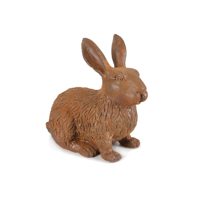 Outdoor Cast Iron Rabbit Garden Statue