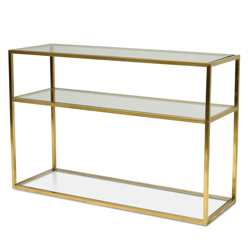 Rack Style Console Table 120cms - Gold