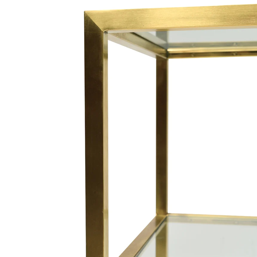 Rack Style Console Table 120cms - Gold