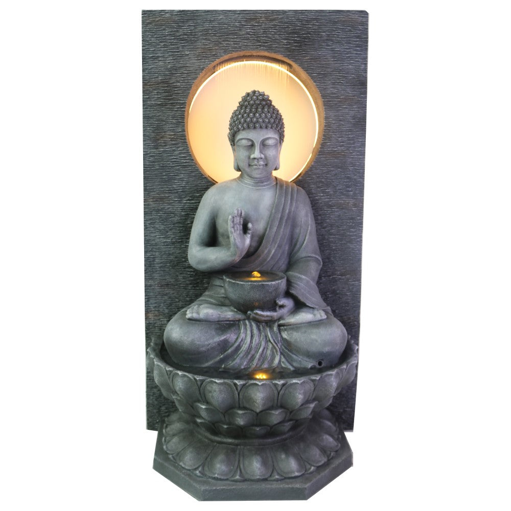 Radiant Buddha Artwork Outdoor Water Fountain 150cm