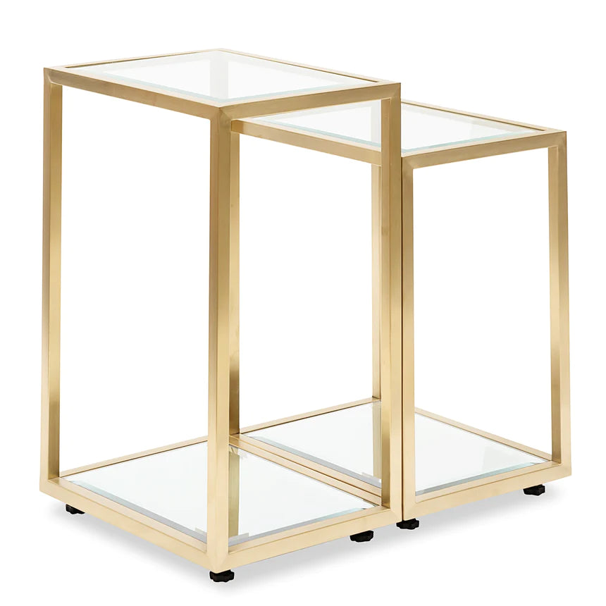 Radiant Golden Side Table - Set of 2