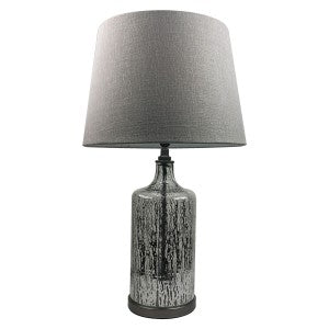 Radiant Style Premium Quality Glass Table Lamp - Dark Grey