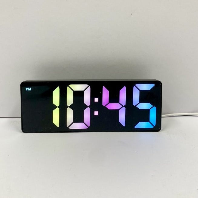 Rainbow LCD Table Clock - Available in 2 Colors