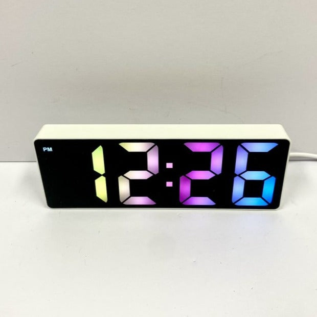 Rainbow LCD Table Clock - Available in 2 Colors