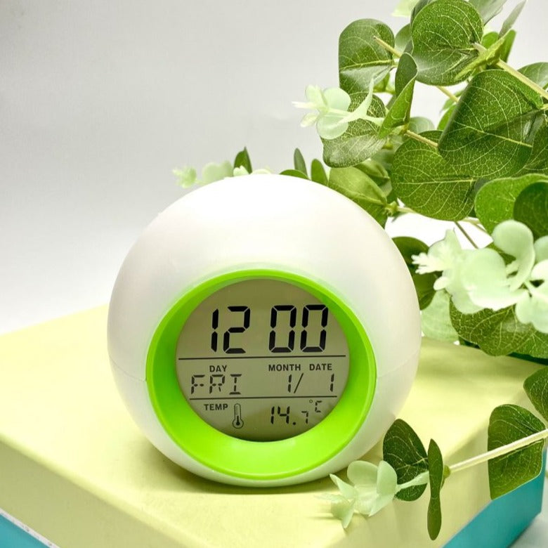 Rainbow Lights Digital Table Clock - Available in 3 Colors