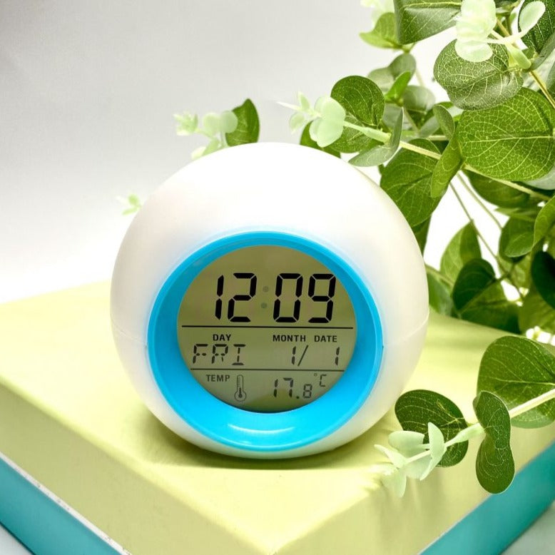 Rainbow Lights Digital Table Clock - Available in 3 Colors