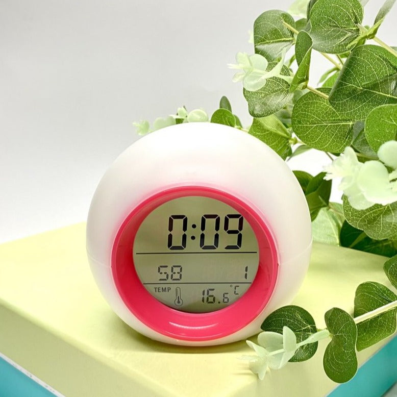 Rainbow Lights Digital Table Clock - Available in 3 Colors