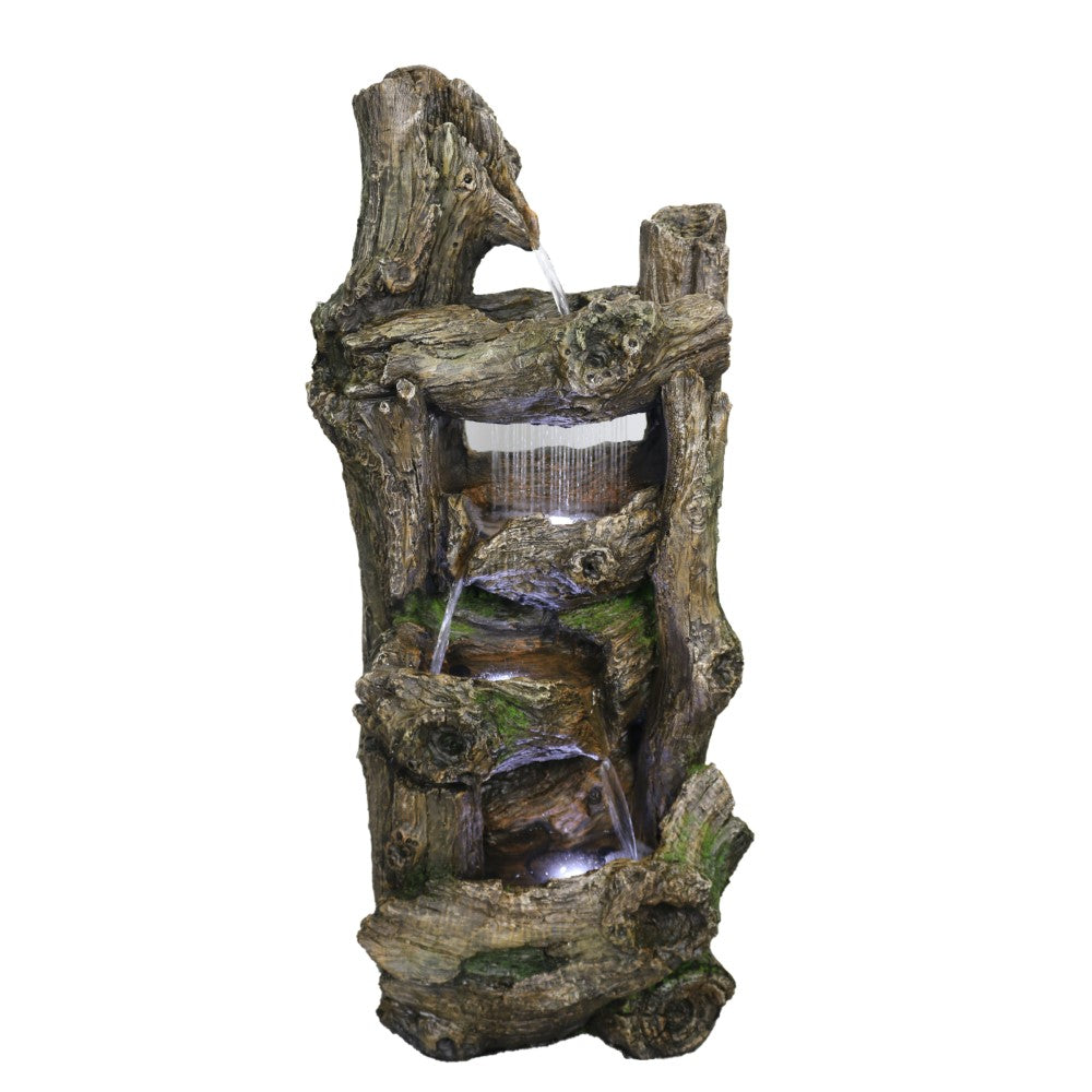 Raining Forest Polyresin Fountain Tabletop Decor